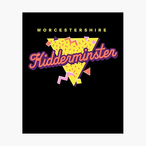 Retro 90s Pop 'Kidderminster' Vintage Worcestershire Photographic Print