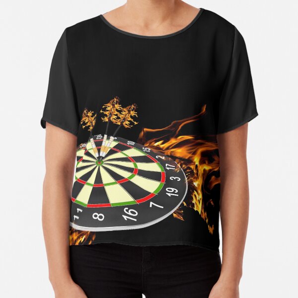 "Flaming Dart Board" Tshirt by TBPhotography Redbubble
