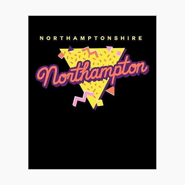 Item preview, Retro 90s Pop 'Northampton' Vintage Northamptonshire designed and sold by dinosareforever.