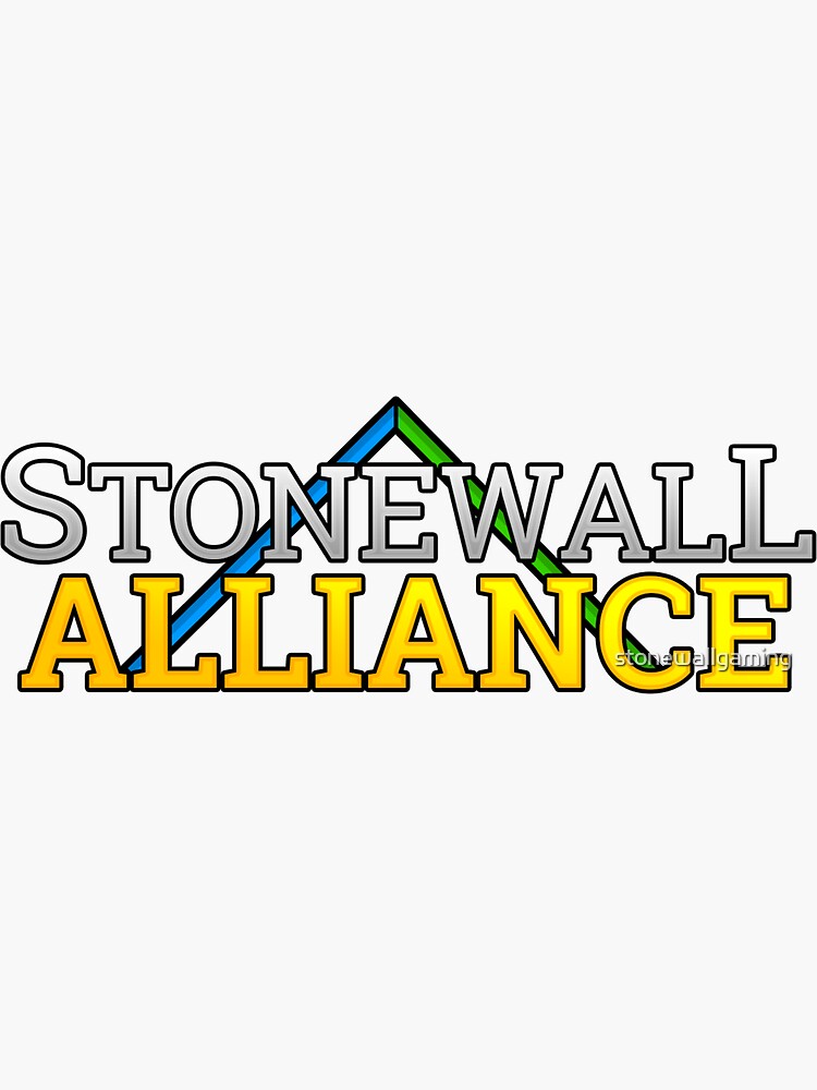 "Stonewall Alliance" Sticker For Sale By Stonewallgaming | Redbubble