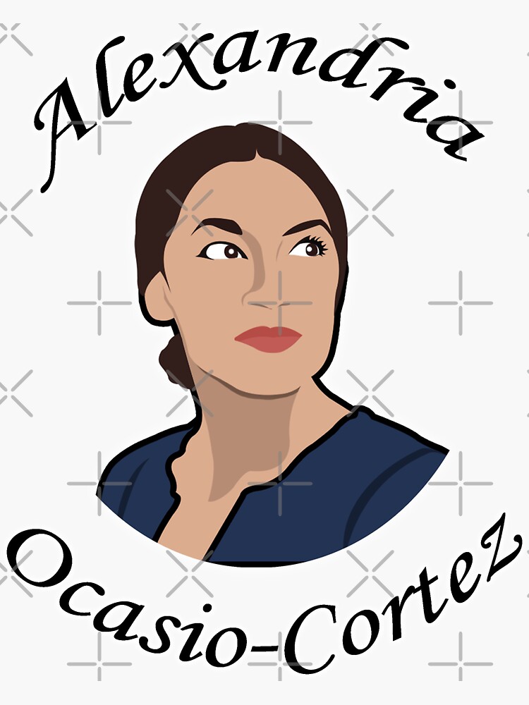 ocasio cortez cartoon