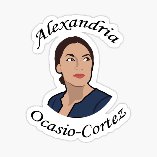 ocasio cortez cartoon