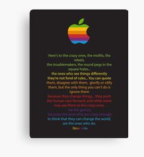 Apple/ Steve Jobs The Crazy Ones Canvas Print