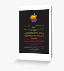 Apple/ Steve Jobs The Crazy Ones Greeting Card