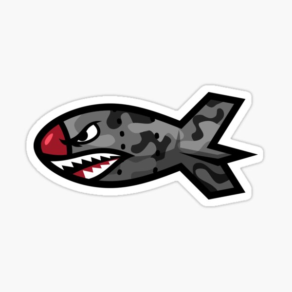 Bape Shark Bomb Torpedo Sticker