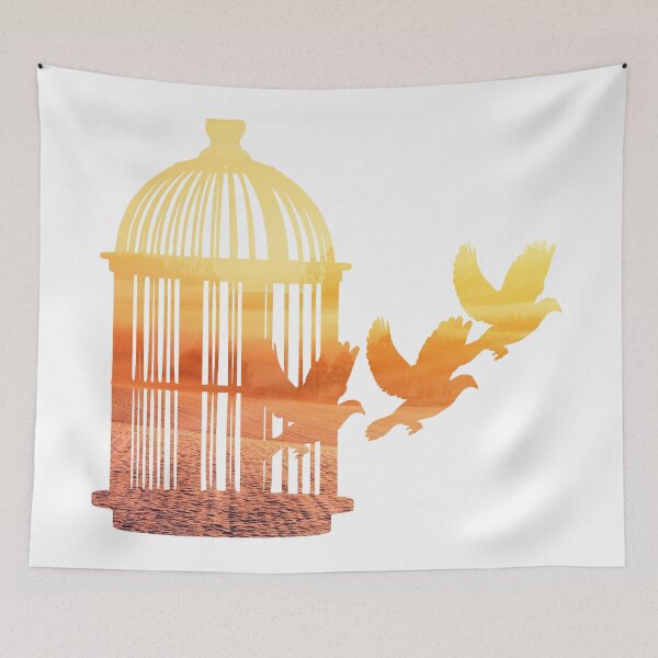 Item preview, The Birdcage (white) designed and sold by ChiaraBlueberry.