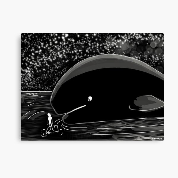 Whale in the Night Canvas Print