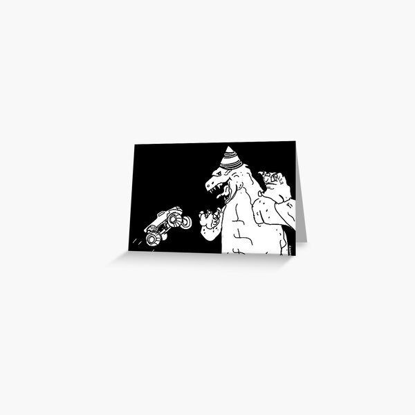 Happy Birthday Godzilla Greeting Card