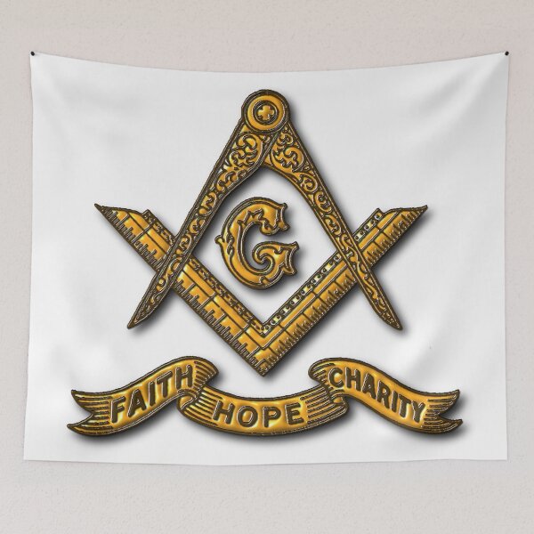 Item preview, freemasonry - faith, hope, charity designed and sold by shirtdesigns1.