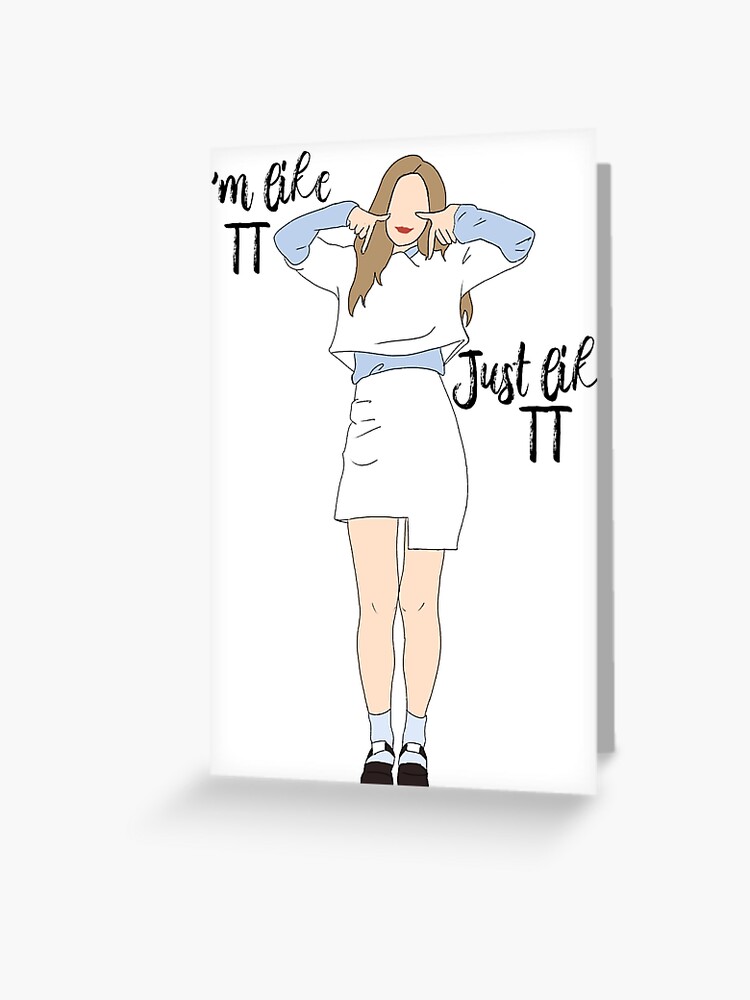 Twice Tt Dahyun Greeting Card By Mintysuga Redbubble