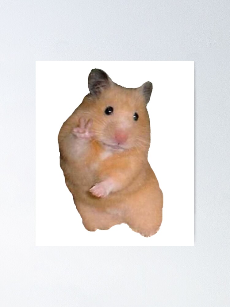 "Peace Sign Hamster" Poster by kate-designs | Redbubble