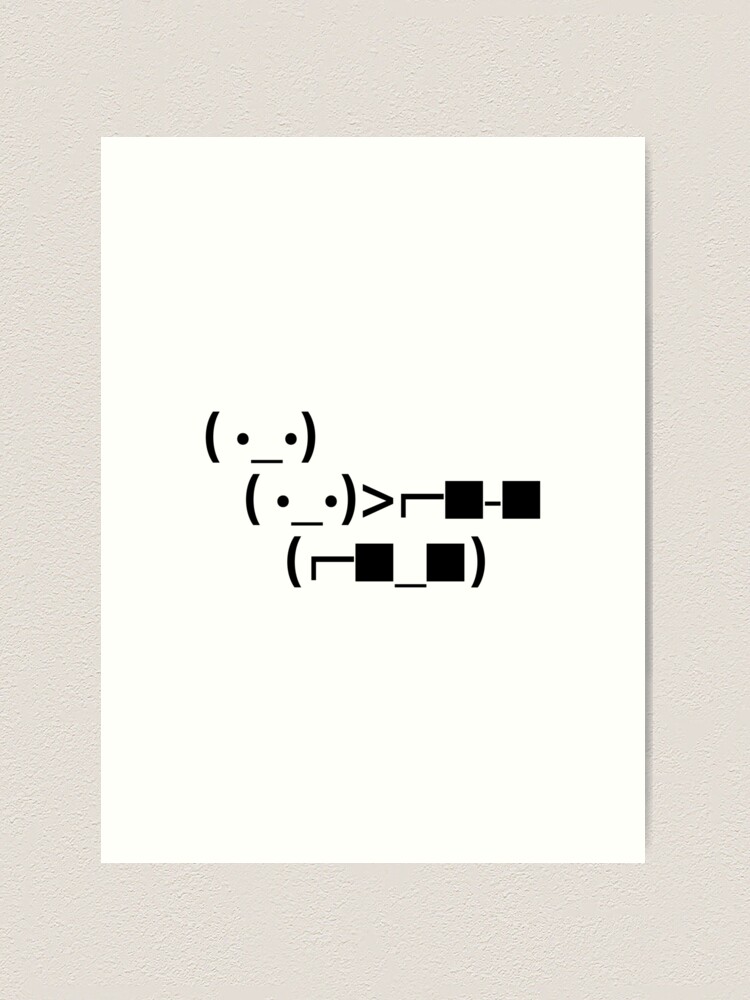 ASCII Unicode Sunglasses Deal With It Art Print for Sale by Evelyusstuff Redbubble