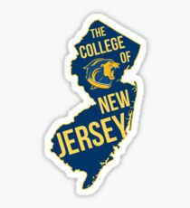 TCNJ State Silhouette Sticker