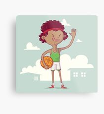 Basket boy Metal Print