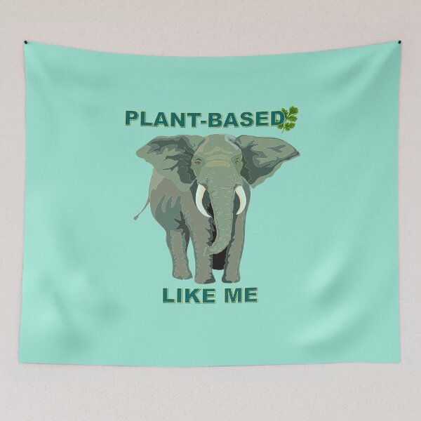 Item preview, Plant-based, Plant based, Vegan, Vegetarian Elephant designed and sold by BodyIllumin.