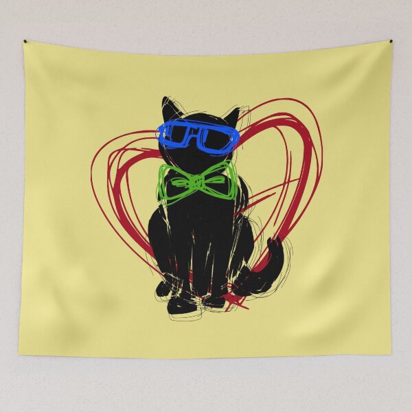 Item preview, Funky Cat designed and sold by aseaofjoy.