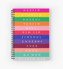 LOONA NAMES Spiral Notebook