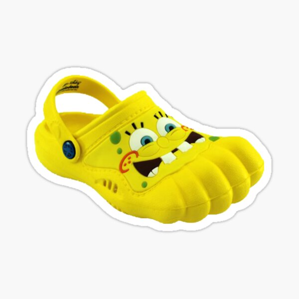 spongebob toe crocs