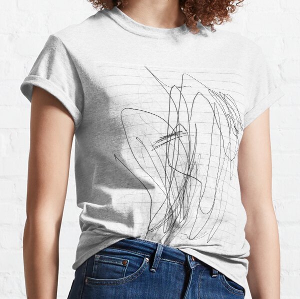 #lineart #blackandwhite #symmetry #artwork chalkout illustration design art Classic T-Shirt