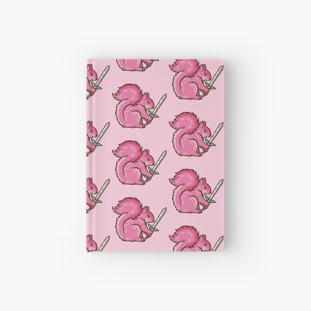 Lone Pink Squirrel Hardcover Journal