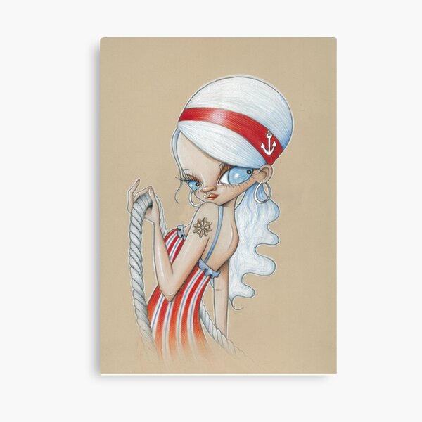 Girl From Every Port Canvas Print
