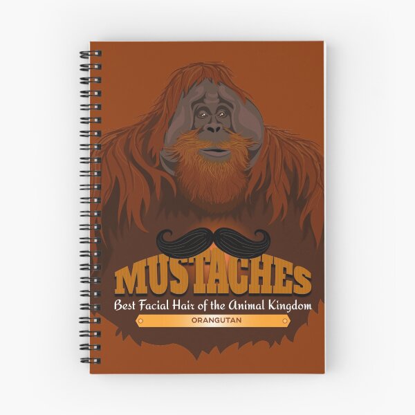 Item preview, Mustaches: Orangutan designed and sold by Peppermint Narwhal.