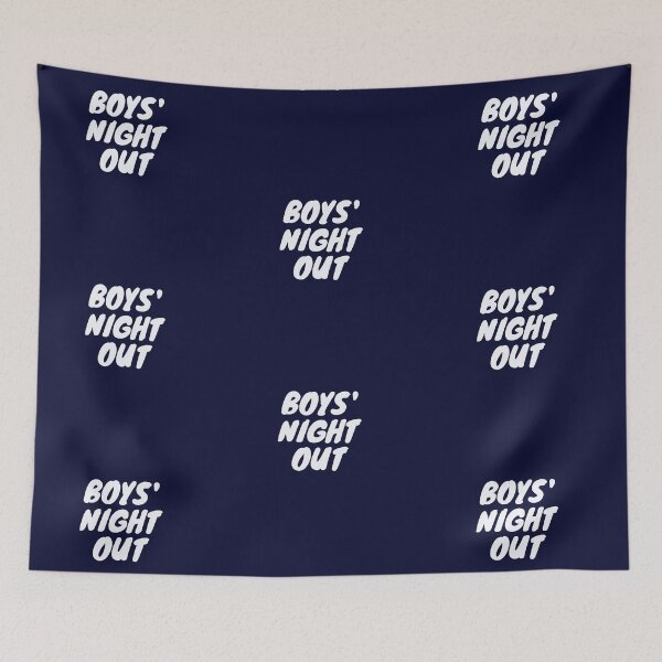 Item preview, boys night out written outclass design designed and sold by Urban Binge.