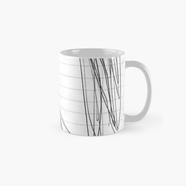 #lineart #blackandwhite #wing #chalkout wire design cable art Classic Mug