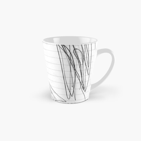 #lineart #blackandwhite #wing #chalkout wire design cable art Tall Mug