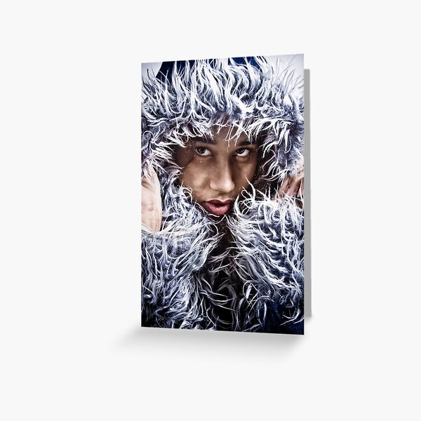 Cold Coat Greeting Card