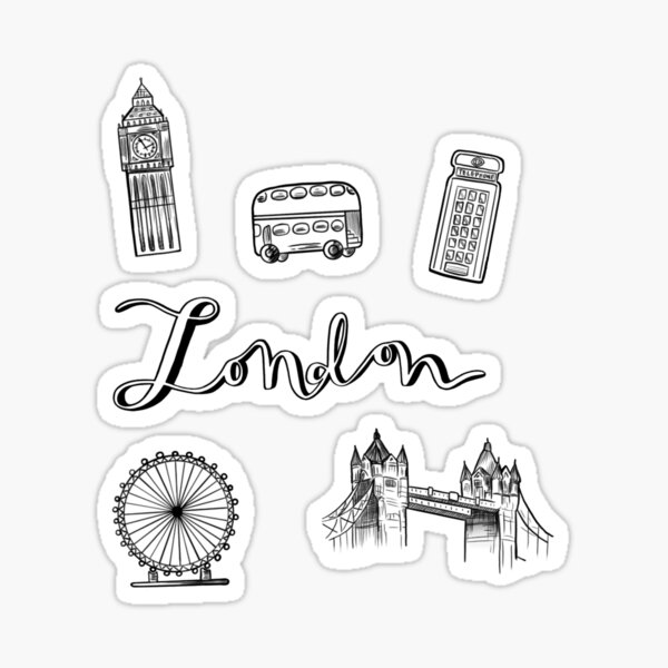 Item preview, London City Sticker Pack designed and sold by mshemdesigns.