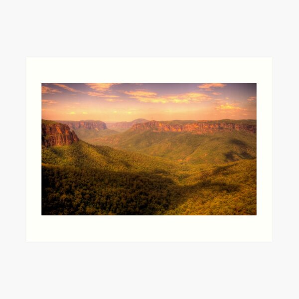 Leap of Faith - Govetts Leap, Blue Mountains World Heritage Area - The HDR Experience Art Print