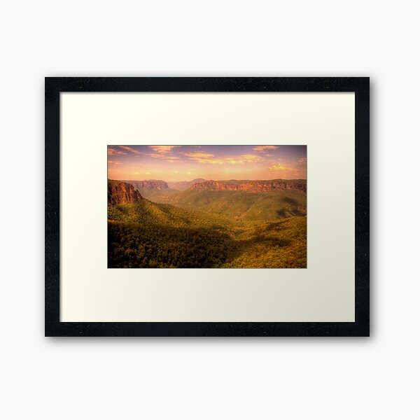 Leap of Faith - Govetts Leap, Blue Mountains World Heritage Area - The HDR Experience Framed Art Print