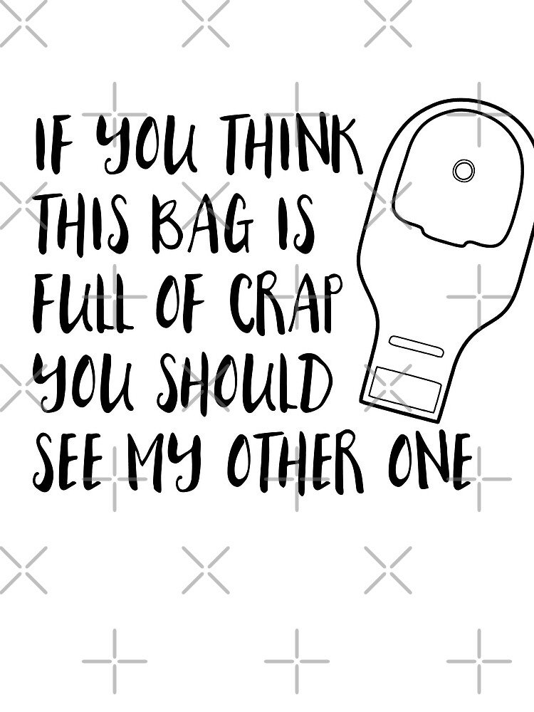 Ostomoy Stoma funny quote bag Drawstring Bag for Sale by pbfhpunk