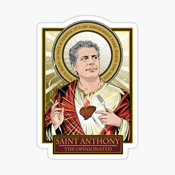 Anthony Bourdain Stickers | Redbubble