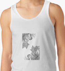Unique Black and White Graphic Men's Tank Top