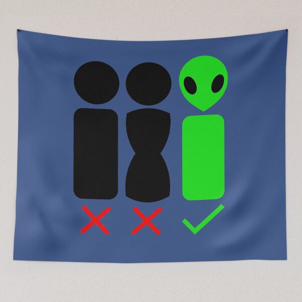 Item preview, Alien Gender (Green) designed and sold by Quirkball.