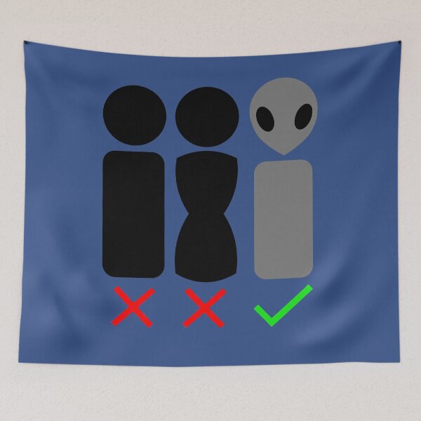 Item preview, Alien Gender (Grey) designed and sold by Quirkball.