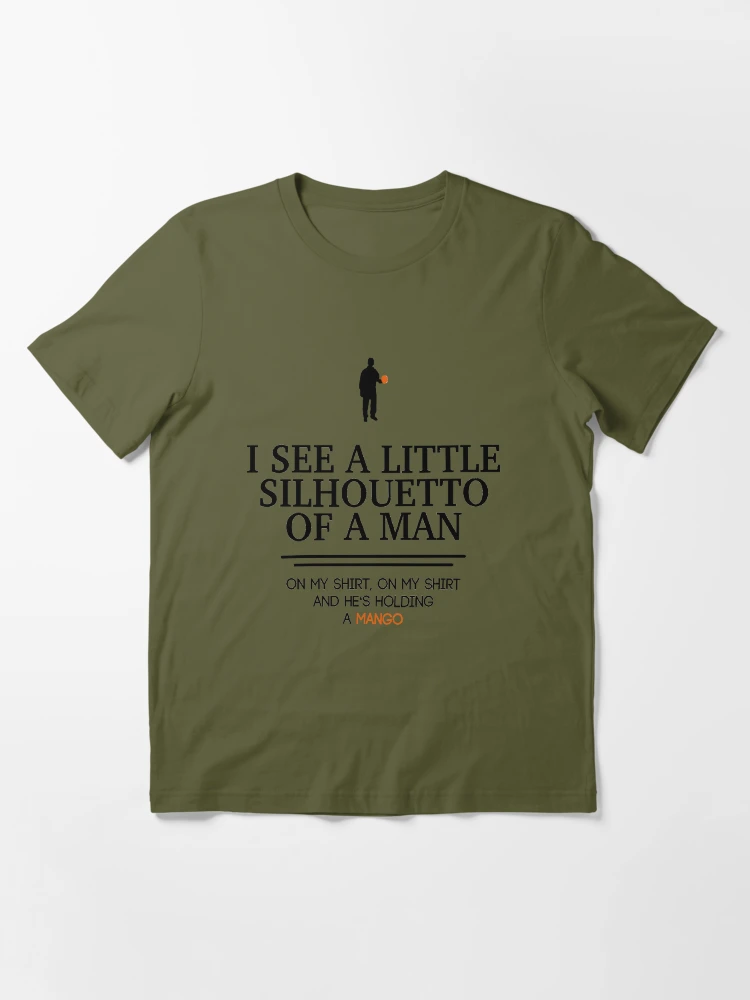 I see a little silhouetto of deals a man shirt