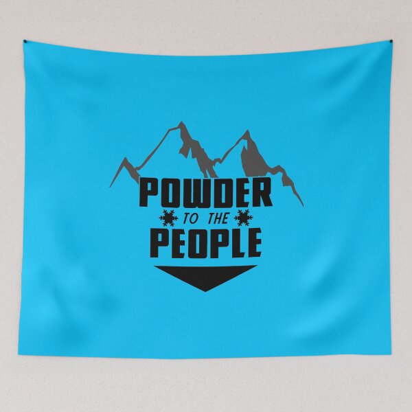 Item preview, Powder to the people – skiing – snow boarder - mountains designed and sold by Troy Green.