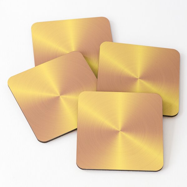 Item preview, Round Brushed Gold Metal designed and sold by Dator.