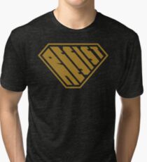 Resist SuperEmpowered (Gold) Tri-blend T-Shirt