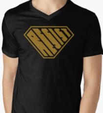 Resist SuperEmpowered (Gold) V-Neck T-Shirt