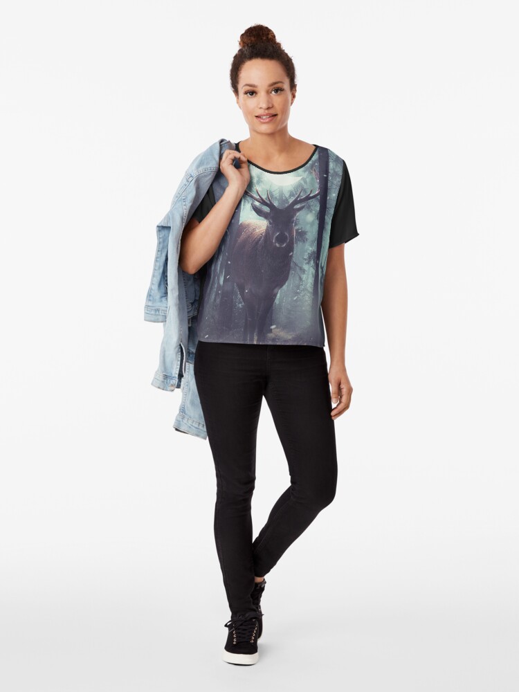 Alternate view of Forest Dweller Chiffon Top