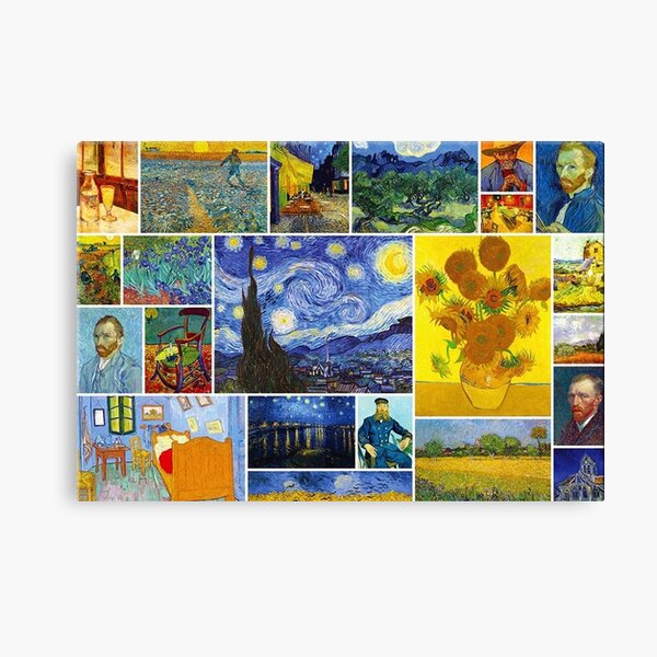 Vincent Van Gogh Collage Leinwanddruck Von Historicalstuff Redbubble