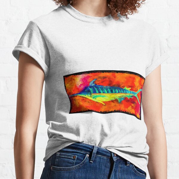 Blue Marlin - Anchored By Fin Classic T-Shirt