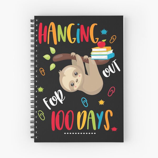 Item preview, Funny 100 Days Teacher & Student Hanging Out For 100 Days Sloth designed and sold by Sapphire Star.