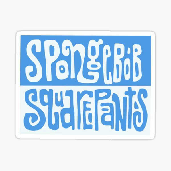 Vista previa del artículo con la obra «Spongebob Squarepants Azul / Blanco», diseñado y vendido por HippieDesigns.