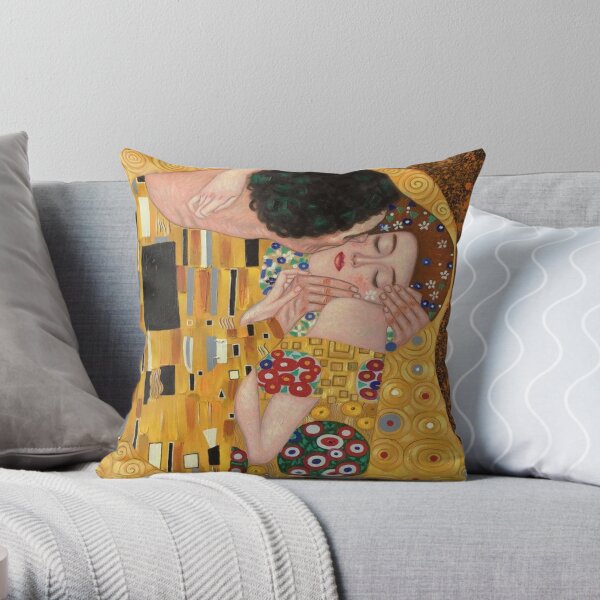 Gustav Klimt le baiser peinture Coussin