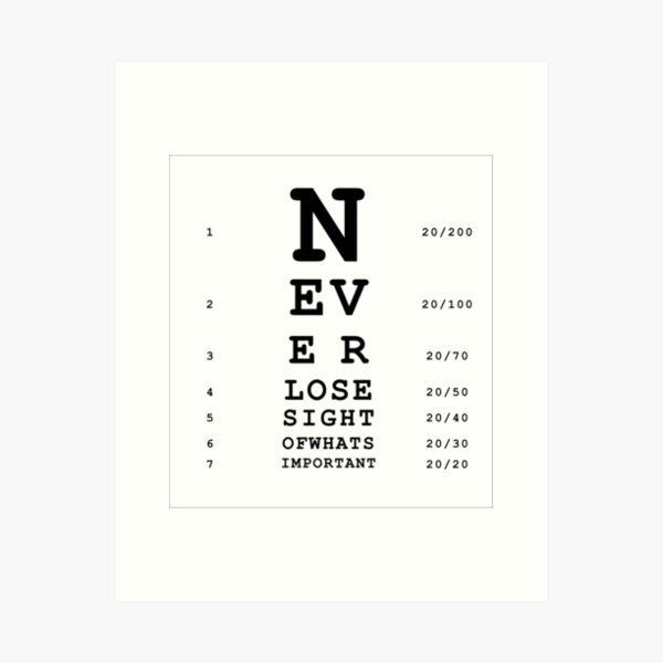 Snellen Eye Chart Print Lettering Typography Custom Eye Chart Baby  Announcement Sign Proposal Sign Black and White Eye Test Chart 